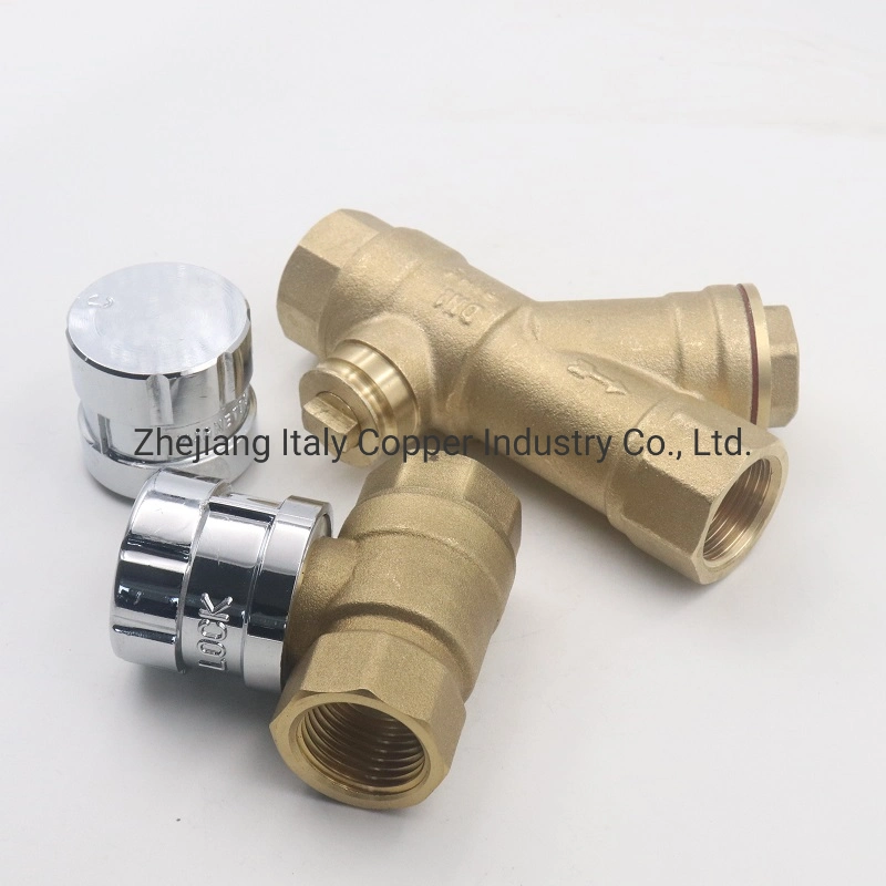 Pn25 Shut off Stop Female NPT Thread DN15 Forged Brass Lockable Ball Valve