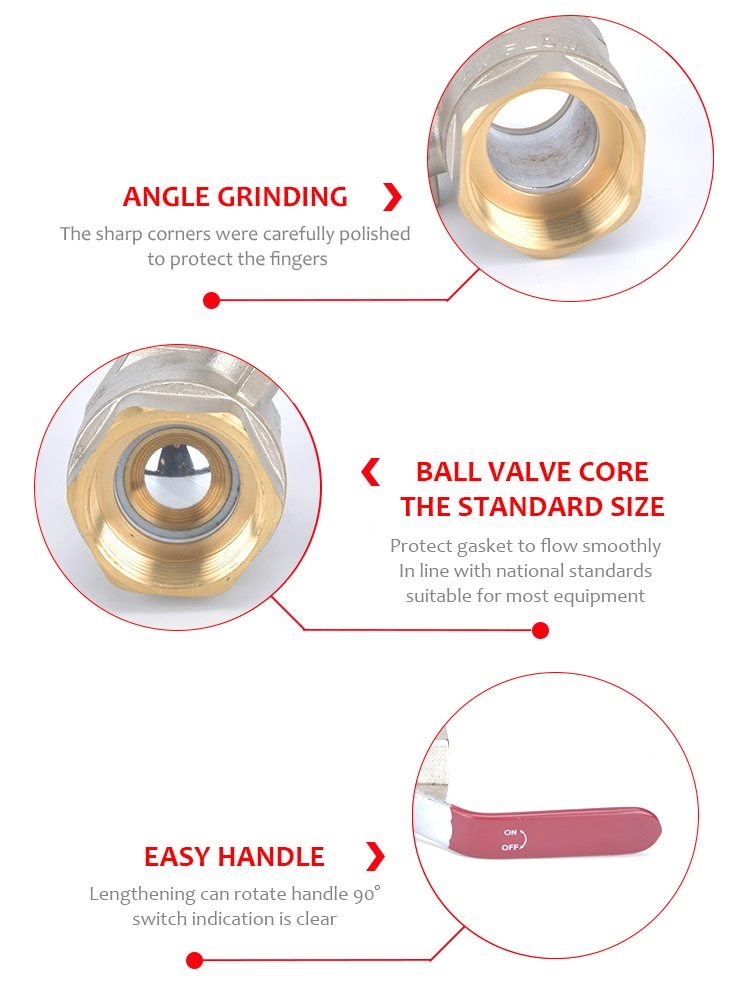 High Pressure 1/2 Inch Female Threaded Copper Brass Mini Ball Valve 1 2 Inch