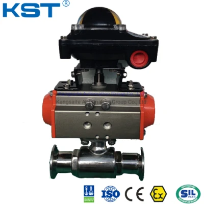 Боковой вход Kst/OEM CE, ISO9001, FDA, API, пневматический шаровой клапан с поплавком Dnv