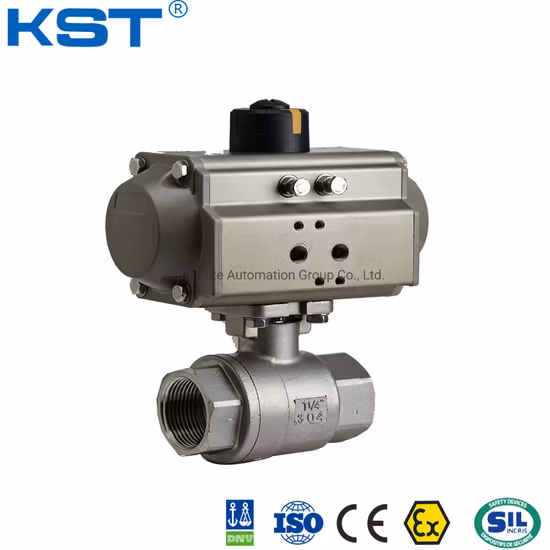 Боковой вход Kst/OEM CE, ISO9001, FDA, API, пневматический шаровой клапан с поплавком Dnv